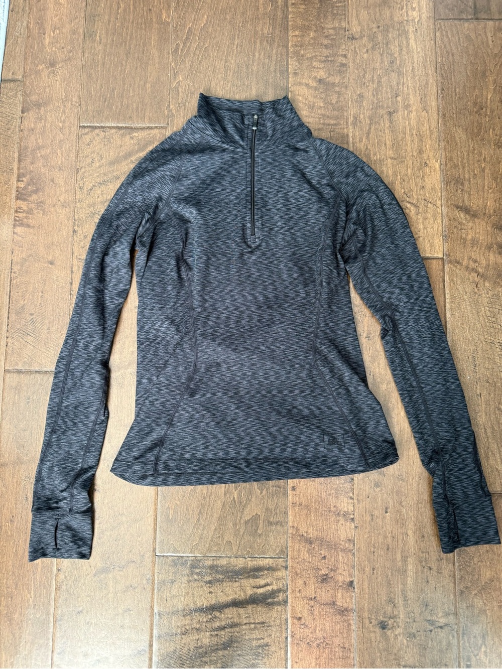 REI Heathered Charcoal Half-Zip Active Pullover